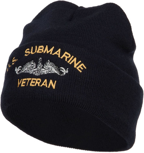 Us Submarine Veteran - Gorro Largo Bordado Militar