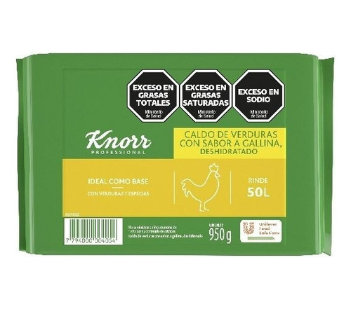Caldo De Verduras Con Sabor A Gallina Knorr Pan 950gr
