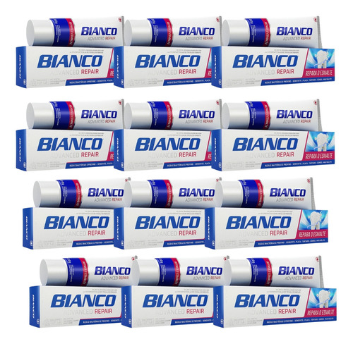 Kit 12 Creme Dental Bianco Advanced Repair 100g Start
