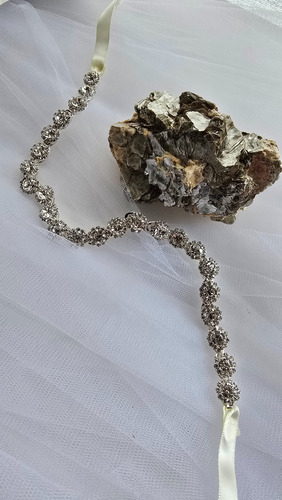 Tocado. Para Comunión, Cortejo, 15 Años, Novias O Eventos Plateado