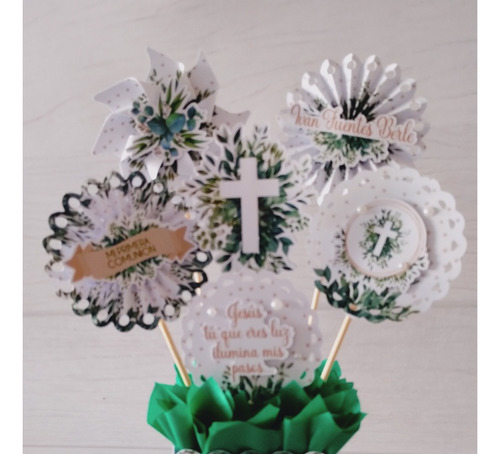 Centros De Mesa Personalizados Comunion