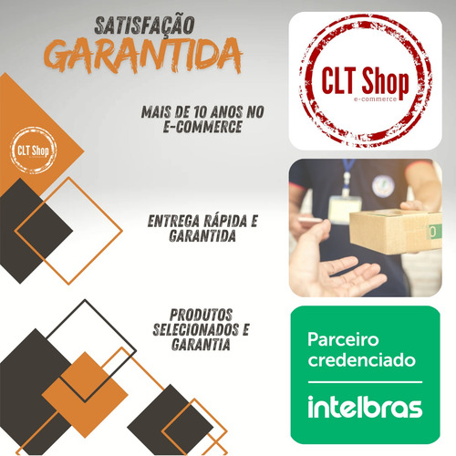 Kit Telefone Ts 3110 Intelbras E 2 Extensão Data Hora Alarme
