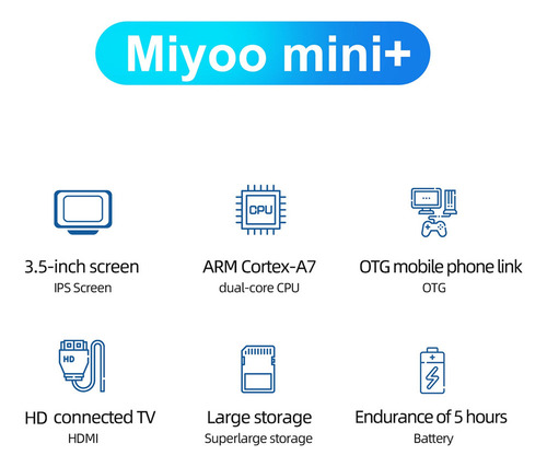 For Consola De Juegos Portátil Retro Miyoo, Pantalla Ips De