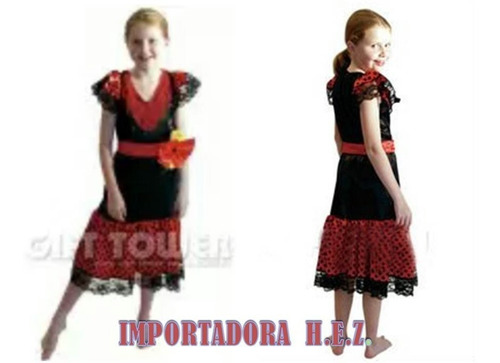 Disfraz Española Vestido Niña Disfraces Flamenco