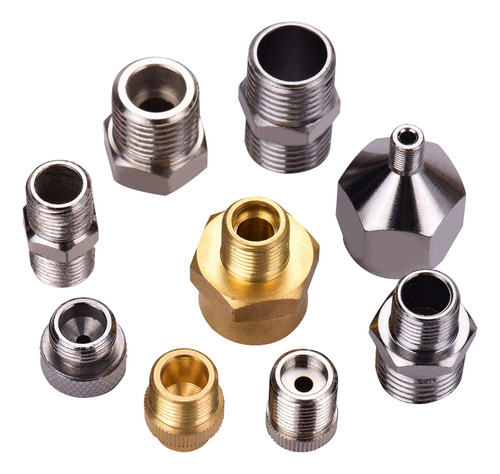 Kit Adaptador De Aerógrafo De 9 Piezas For Mangueras De Aer