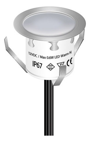 Pack De 16 Cálido Blanco Led Cubierta Luz Kit Paso Escaleras