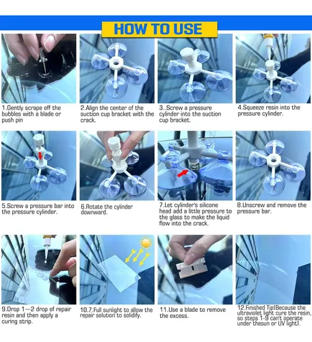 Kit De Reparación De Parabrisas Roto