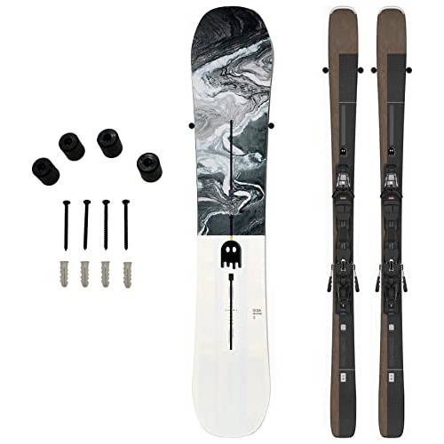 (4x Pcs) Soporte De Pared Tabla De Snowboard O Esquí, ...