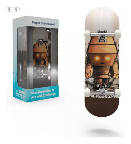 Fingerboard Skate De Dedo Profissional Completo Robot