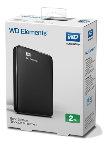 Disco Externo 2tb Wd Element Usb 3.0 Black Envio Gratis !!!!