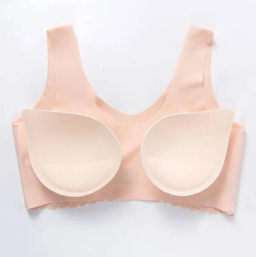 Paquete De 3 Brasier Push Up Sin Varillas Costuras Talla M