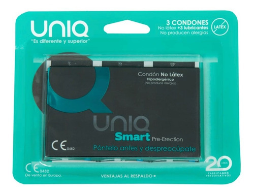 Condones Uniq Smart Sin Látex