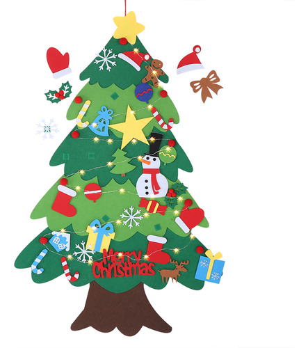 Adornos Navideños De Fieltro Para Colgar En La Pared
