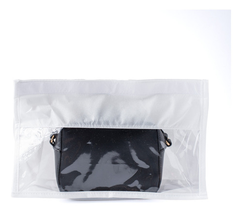 Kit 4 Organizador Protetor Para Bolsas Carteiras Clutch Pochete Tiracolo (p) Fechamento Com Velcro 20ax34lx12p Branco