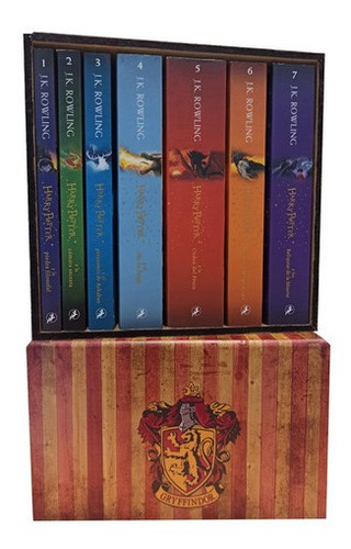 Pack Harry Potter Saga Copleta  1-7 Mas Caja Gryffindor