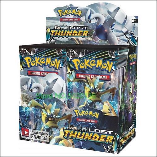 324 Piezas/caja Pokemon 2022 Sol Y Luna Lost Thunder Card Bo