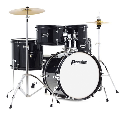 Bateria Completa Infantil Premium Dx-45j Kids C/ Prato Banco