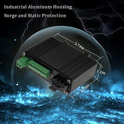 Convertidor Industrial Serial Rs232 Rs485 Rs422 A Fibra Bidi