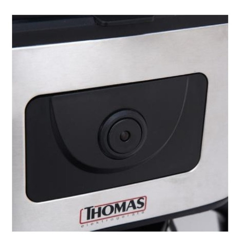 Imagen 2 de 3 de Cafetera Thomas TH-138I ECA-TH138 semi automática negra y inox de filtro