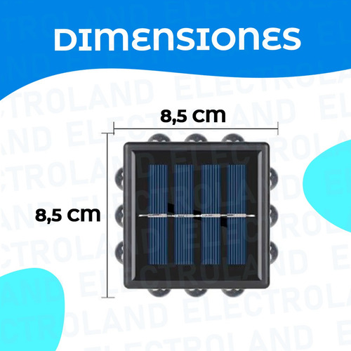 Aplique Lampara 2 En 1 Panel Led Solar Luz Exterior 12 Leds Estructura Negro