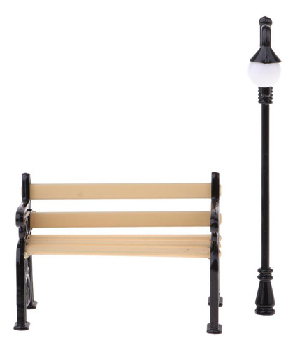 Adornos De De Muebles De De Europeo, Banco De Y Farola, De 2