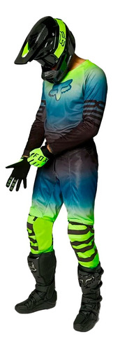 Conjunto Equipo Motocross Fox Airline Reepz