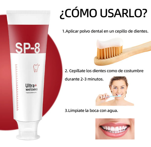 Pasta Dentalblanqueadoraprobióticos Sp8+cepillo De Dientes