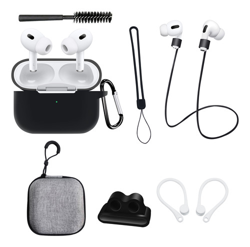 Funda Para AirPods Pro 2 Silicona Carcasa Kit Accesorios