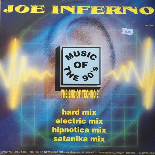 Joe Inferno The End Of Techno?! Maxi 12 Importado Italy 1992