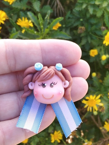 Escarapelas De Porcelana Fría Por 12 Unidades Surtidas