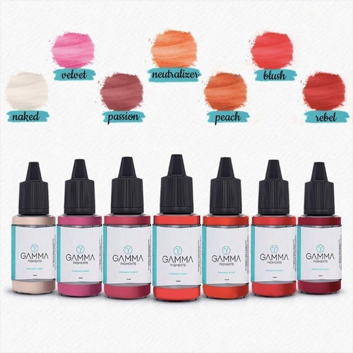 Imagem 1 de 2 de Kit Gamma Pigments Para Lábios - 7 Cores