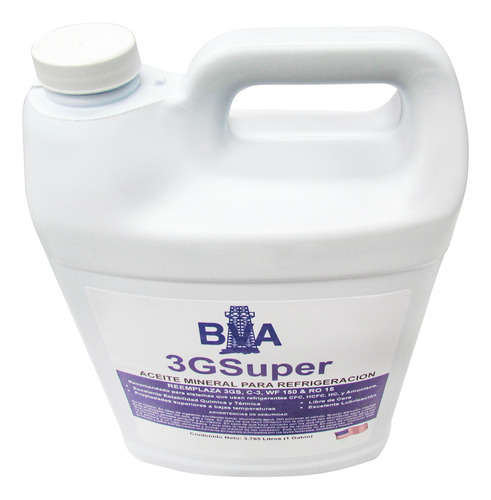 Aceite Mineral Para Refrigeración 3.78 Lts (1 Gal)