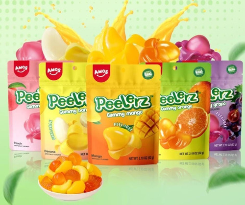 Gomitas De Naranja Pelable Peelerz Amos Gummy 85g Viral