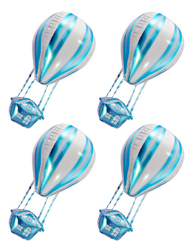 Paquete De Globos Aerostáticos De Helio Hot Foil, 4 Unidades