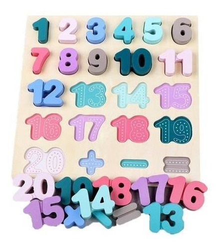 Rompecabezas Infantil Numeros Alfabeto Didactico Cksur0551