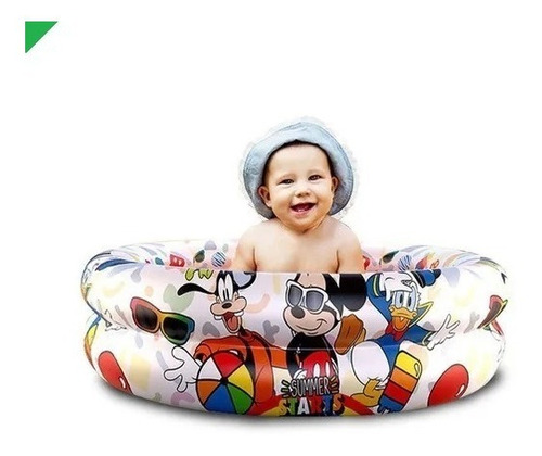 Piscina Infantil Inflável Bebê 37 Litros Disney Mickey