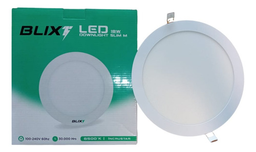 Panel Led Blix 18w De Incrustar Luz Blanca 6500°k