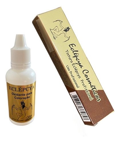 Tintura Eclépcya Sobrancelhas Marrom Média E Oxidante