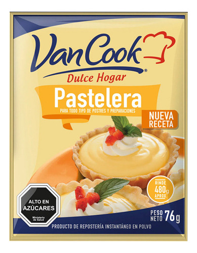 Crema Pastelera Van Cook 76gr (5uni) Super