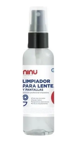 Liquido Para Limpiar Lentes Ninu 125 Ml Con Atomizador