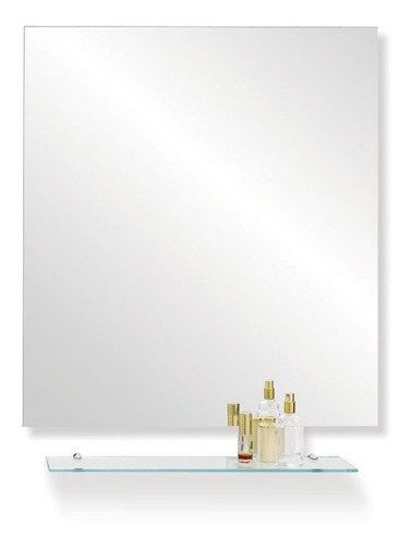 Espejo Reflejar Con Repisa Ole Pulido 50x70 Baño Pared