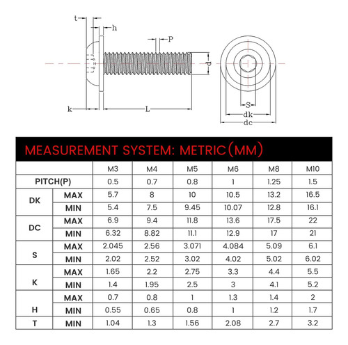Tornillos M4 X 1.2cm Acero Inoxidable 18-8 (304), 50 Uds