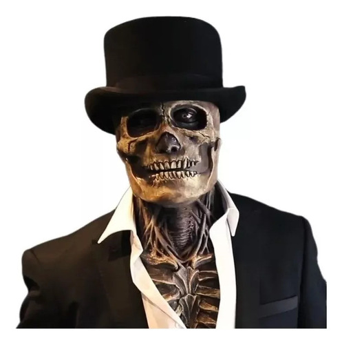 2 Máscara De Terror Para Halloween Con Casco Brain Skull