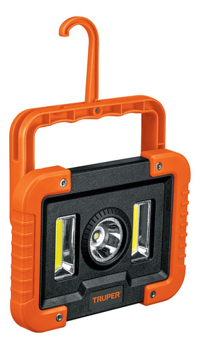 Lámpara Led 1000 Lm De Trabajo Recargable Truper 14631 Blanco Naranja