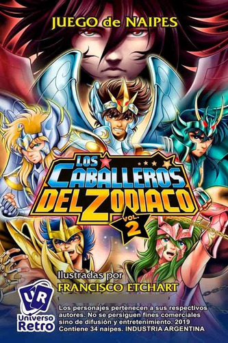 Cartas Saint Seiya 2 - Juego De Naipes - Universo Retro