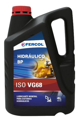 Imagen 1 de 9 de Aceite Hidraulico Fercol Bp 68 X 4 Lt