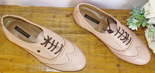 Sapato Oxford Perlatto Couro Pessego F1118