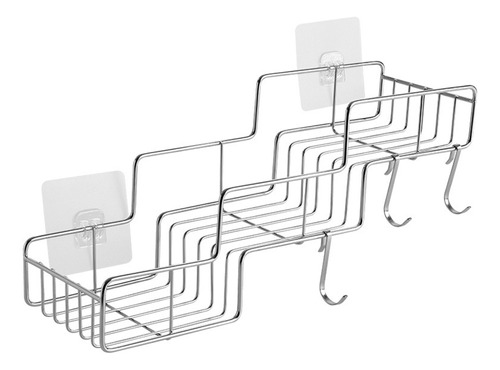 Cesta De Ducha Con 3 Escalones, Estante De Almacenamiento Pa