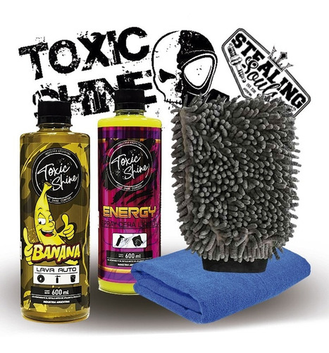 Toxic Shine | Kit Combo Lavado | Básico #02 | Shampoo + Cera