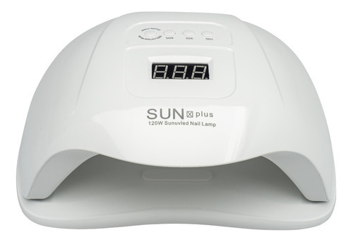 Cabine 120w Leduv Sun X Plus Nail Manicure Acrigel Gel Unha Cor Branco 110V/220V